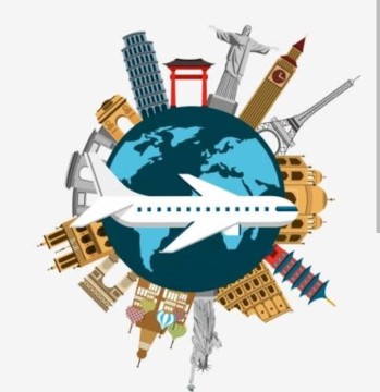 Ilustrasi hobi berkeliling dunia. [Int]